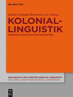 cover image of Koloniallinguistik